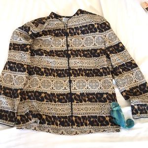 Adrianna Papell Silk Blouse size 8 Vintage 90’s